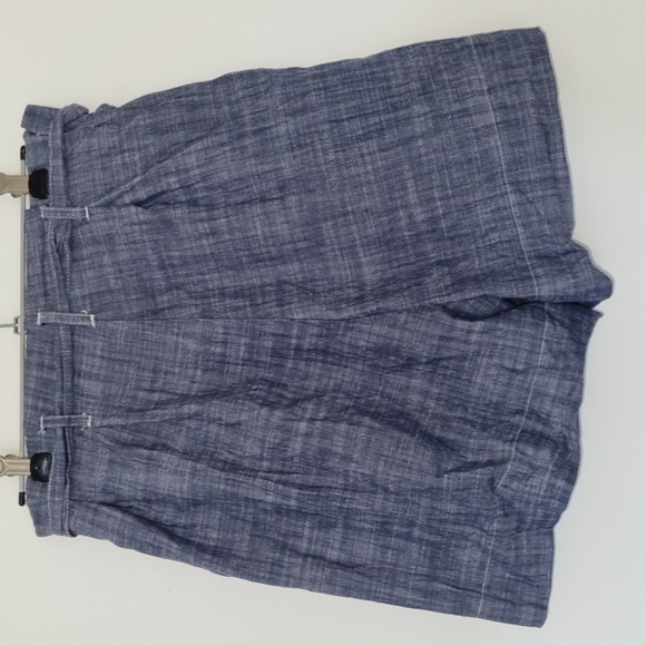 Princess Highway, denim look shorts, tie waist, high waist, pockets, size 10 - Picture 4 of 7